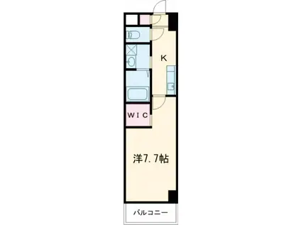 AVENUE KUROSAKI RESIDENCE(1K/14階)の間取り写真