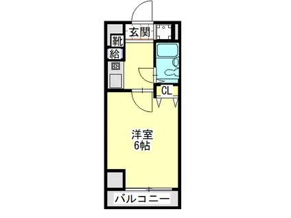 マリオン伊予三島(1K/5階)の間取り写真