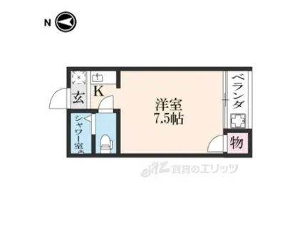 冨田マンション(1K/3階)の間取り写真