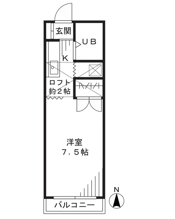 メゾン菅生台 2階階 間取り