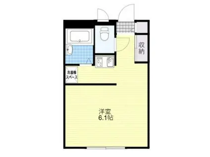 しらさぎ(1K/2階)の間取り写真