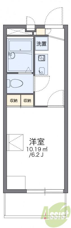 レオパレスWAKAKUSA(1K/2階)の間取り写真