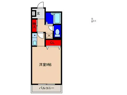 HON JORGEIII(ワンルーム/1階)の間取り写真