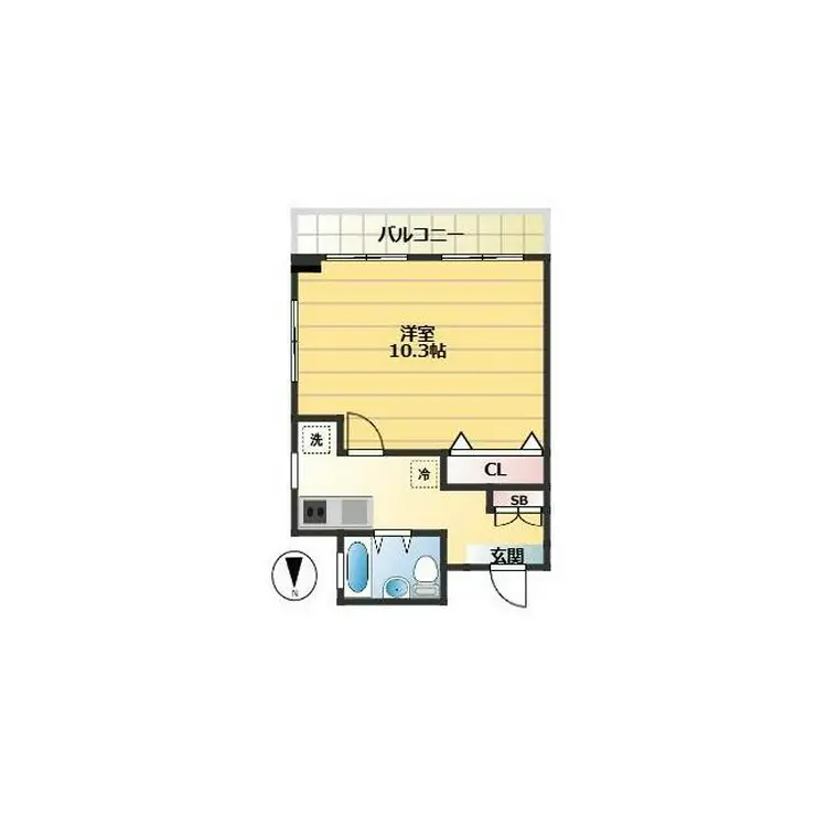 桜ヶ丘コーポ 2階階 間取り
