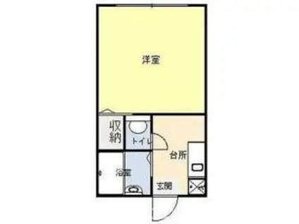 アーバンハイツ(ワンルーム/1階)の間取り写真