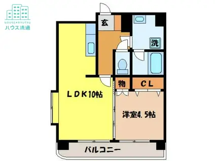 ステーションプラザ(1LDK/6階)の間取り写真