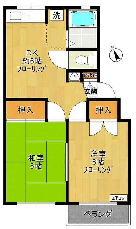 サンフラワーマンション 1階階 間取り