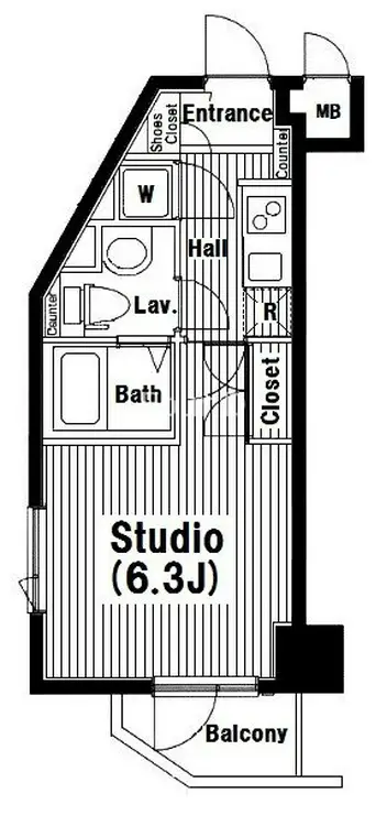 グランド・ガーラ南麻布 7階階 間取り