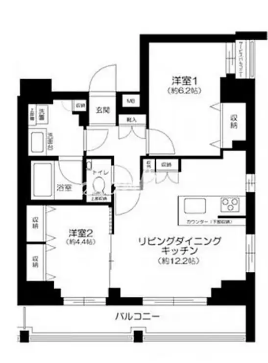 メインステージ三ノ輪III 11階階 間取り