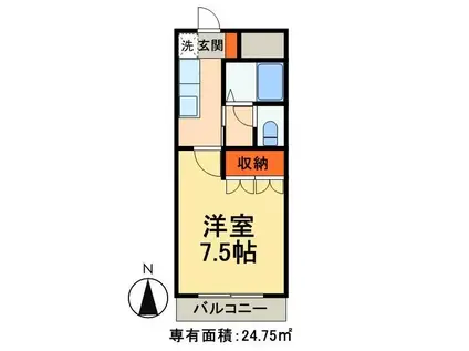 グレース・ガーデン(1K/3階)の間取り写真