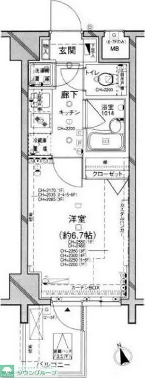 パレステュディオ早稲田 3階階 間取り