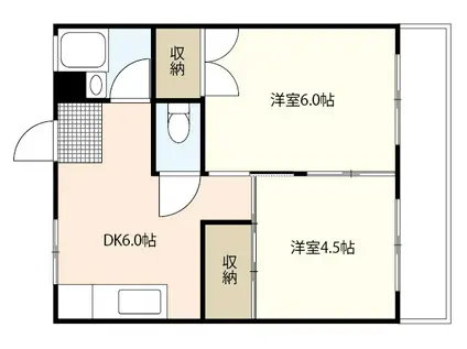 MARIONETTE XI(2DK/2階)の間取り写真