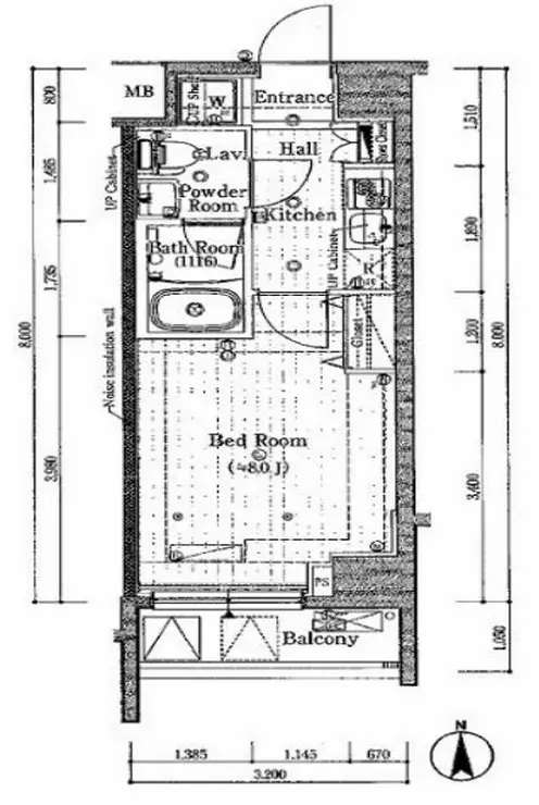 プレール・ドゥーク新宿下落合 6階階 間取り