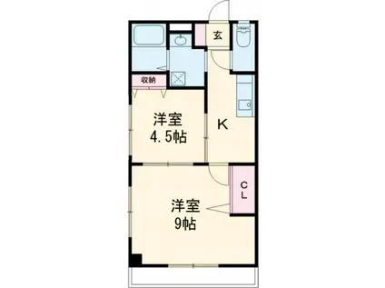 アゼリア21(2K/2階)の間取り写真