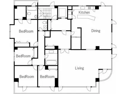 クリスティーホームズ三田(4LDK/2階)の間取り写真