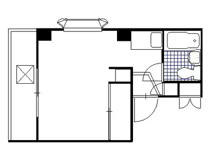 アーバンステージ赤羽(ワンルーム/2階)の間取り写真