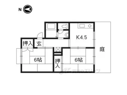 セジュールマミA(2K/1階)の間取り写真