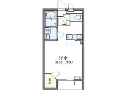 レオネクストTRY(1K/1階)の間取り写真