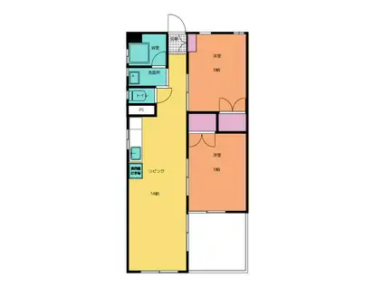 アヴィオン岐阜(3LDK/1階)の間取り写真