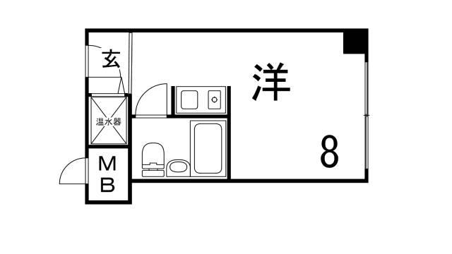 元町アーバンライフ(ワンルーム/4階)の間取り写真