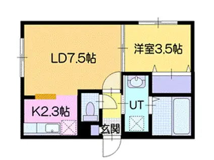 KENT COLLECTIONII(1LDK/4階)の間取り写真