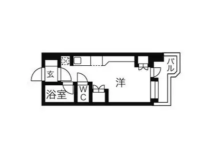 サンシャインシティー21(ワンルーム/8階)の間取り写真