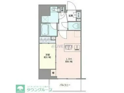 SYFORME OMIYA(1LDK/5階)の間取り写真