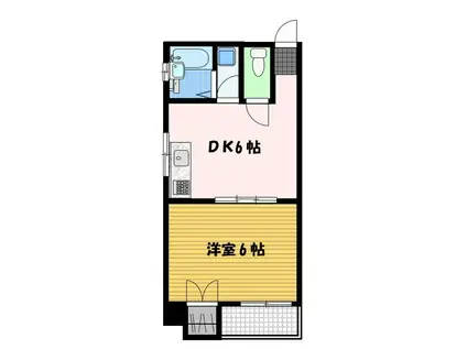 アメニティープレイスKOYANAGI(1DK/4階)の間取り写真