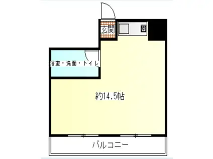 鶯谷永谷マンション(ワンルーム/7階)の間取り写真