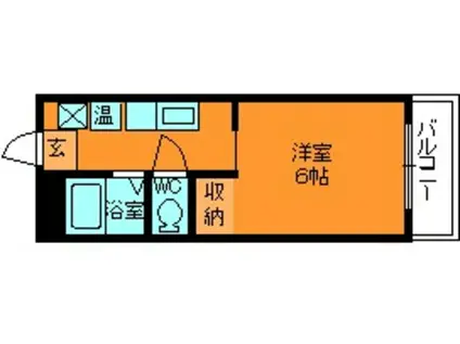 ビーハイブショウワ(1K/2階)の間取り写真