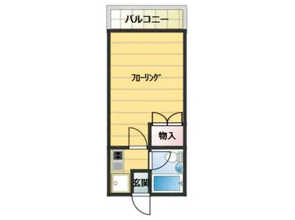 コーポ竹島(1K/2階)の間取り写真