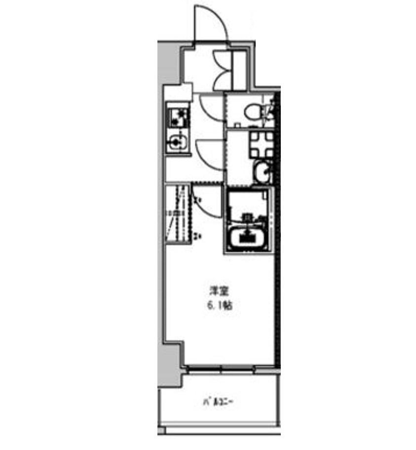 S-RESIDENCE野並駅前BROAD(1K/3階)の間取り写真