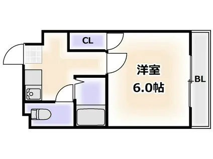ベルフレージュ住吉(1K/5階)の間取り写真