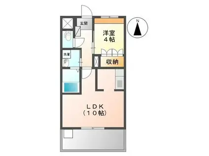 ポラリス(1LDK/1階)の間取り写真