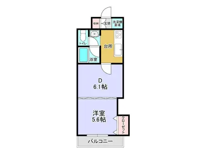 朝日プラザステーションスクエア千歳I(1DK/3階)の間取り写真