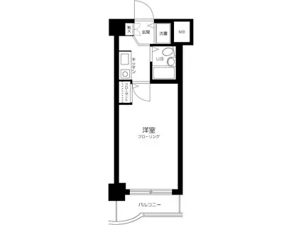フェニックス下落合(1K/3階)の間取り写真