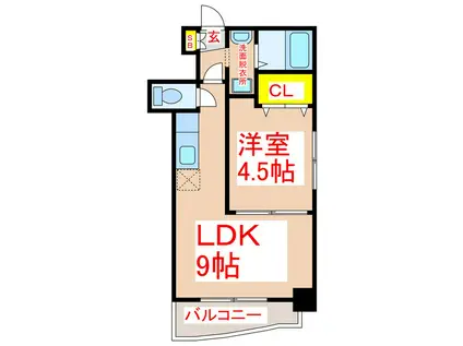 ベイサイドアベニュー(1LDK/3階)の間取り写真