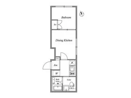 GRAN PASEO 荻窪(1DK/4階)の間取り写真