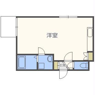 ラプラスワン(ワンルーム/3階)の間取り写真