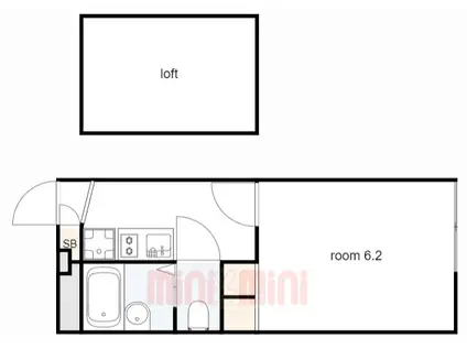 レオパレスMARUTAKA(1K/1階)の間取り写真