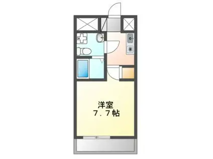 SERENITE千里丘(1K/3階)の間取り写真