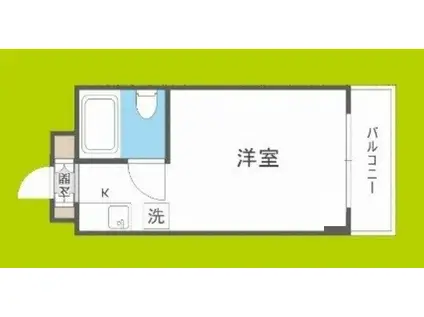 ラパンジール九条(ワンルーム/7階)の間取り写真