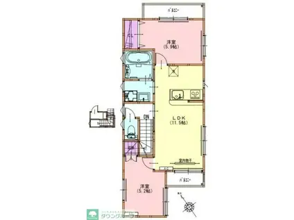 サンライズ上池台(2LDK/3階)の間取り写真