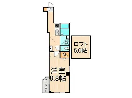 パレスホリケ5(1K/5階)の間取り写真