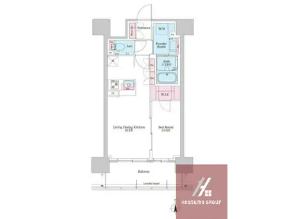 BPRレジデンス新梅田(1LDK/7階)の間取り写真