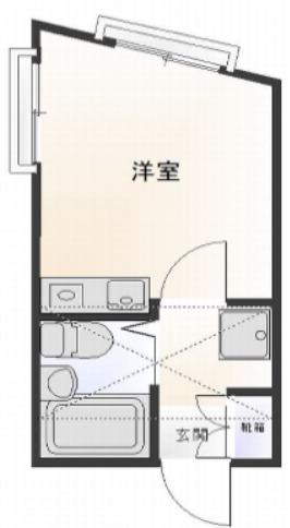 ニットコーポ浅間台2号館(1K/1階)の間取り写真