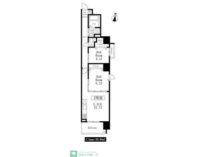 アルクス森下(1SLDK/3階)の間取り写真