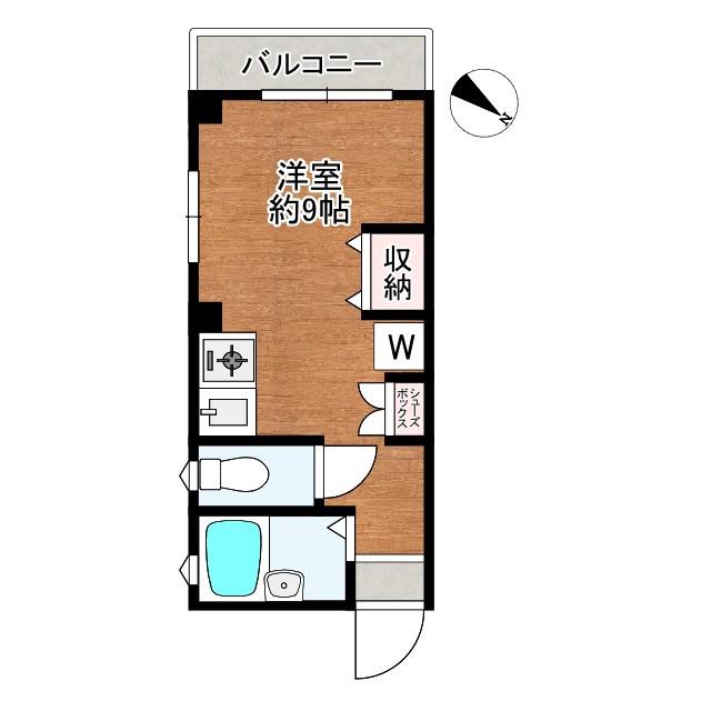 メゾン小暮(ワンルーム/1階)の間取り写真