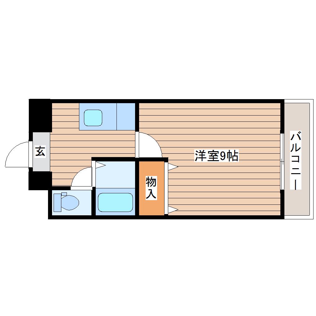 SSKビル(1K/3階)の間取り写真