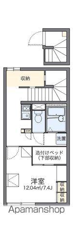 レオパレス大宮(1K/2階)の間取り写真